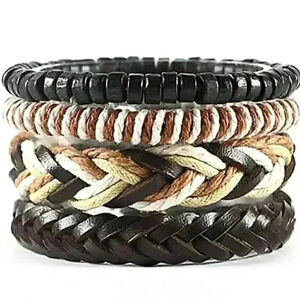Braided Leather Bracelets for Men /Women